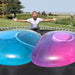 Boy in Trampoline with 2 water wubble bubble ball