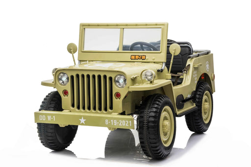 3 Seater Kids Willys Jeep in yellow