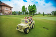 3 Seater Kids Willys Jeep in yellow