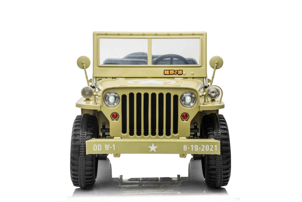 3 Seater Kids Willys Jeep in yellows