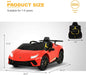 12V Licensed Lamborghini Huracan Ride-on Car for Kids in Orange