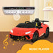 12V Licensed Lamborghini Huracan Ride-on Car for Kids in Orange