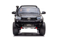 Front view of 48V Licensed Toyota Hilux Ute Kids ride-on car in Black 