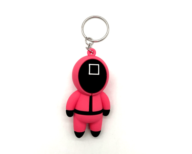 Squid game KeyChain Pink in square