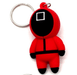 Squid game KeyChain Red in square