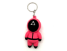 Squid game KeyChain pink in triangle