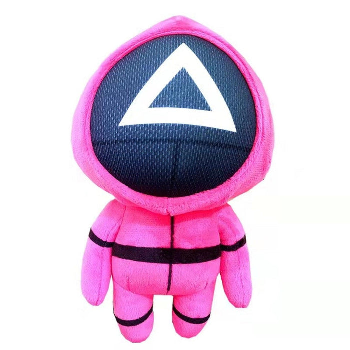 Squid game plush doll pink in triangle