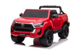 Toyota Hilux Kids ride on Car front Left side view in Wine Red Color