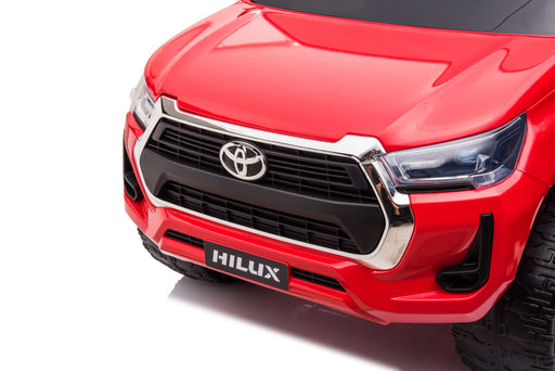 Toyota Hilux Kids ride on Car front view in Wine Red Color with Hilux Logo